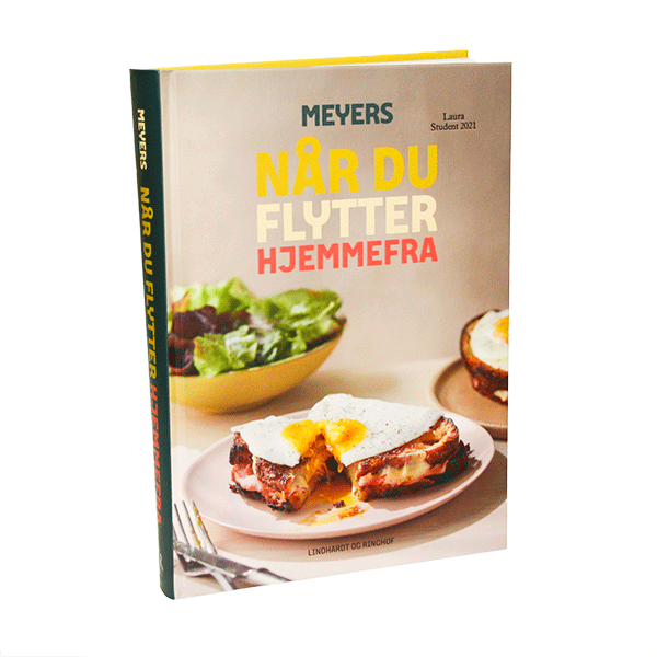Tekst på kogebog af Meyer - Når du flytter hjemmefra
