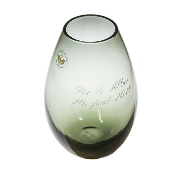 Holmegaard Cocoon Vase - klar 17 cm