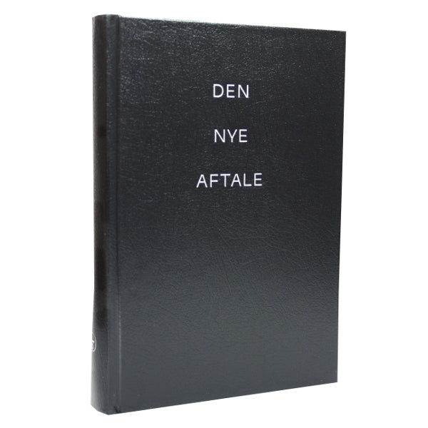 Den Nye Aftale - sort kunstlæder med grå bogkassette